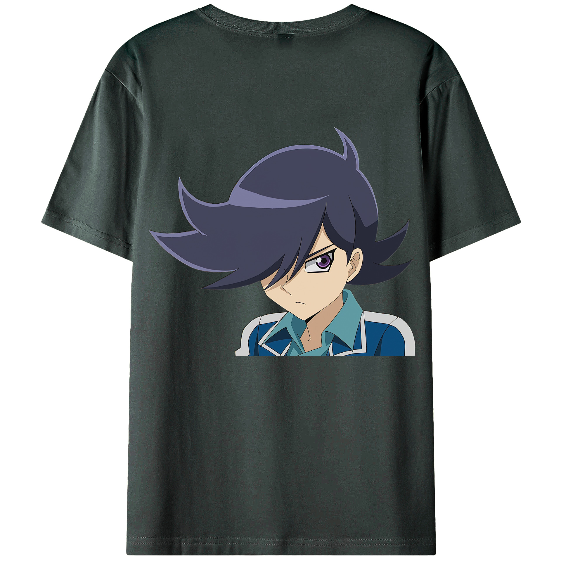 （画像用） 遊☆戯☆王 Yu-Gi-Oh! 綿100％ メンズ半袖Tシャツ（バックプリント） 通気性